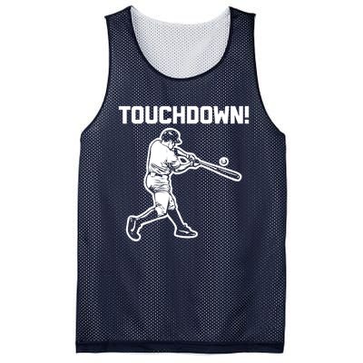 Touchdown Baseball funny saying sarcastic novelty Mesh Reversible Basketball Jersey Tank