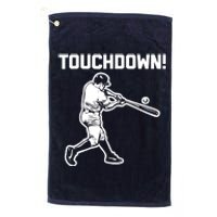 Touchdown Baseball funny saying sarcastic novelty Platinum Collection Golf Towel