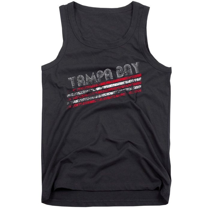 Tampa Bay Florida Retro Vintage Weathered Throwback Tank Top