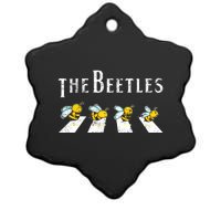 The Beetles Funny Bee Abbey Road Play On Word Trending Gift Idea Ceramic Star Ornament