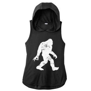 TSD845917 Big Foot Holiday Ladies PosiCharge Tri-Blend Wicking Draft Hoodie Tank