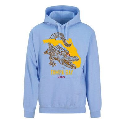 Tampa Bay Florida Fl Aligator Vacation Surf Sunset Unisex Surf Hoodie