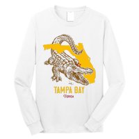 Tampa Bay Florida Fl Aligator Vacation Surf Sunset Long Sleeve Shirt