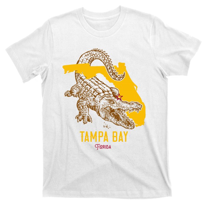 Tampa Bay Florida Fl Aligator Vacation Surf Sunset T-Shirt