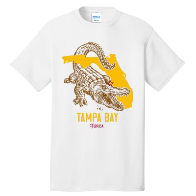 Tampa Bay Florida Fl Aligator Vacation Surf Sunset Tall T-Shirt