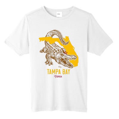 Tampa Bay Florida Fl Aligator Vacation Surf Sunset Tall Fusion ChromaSoft Performance T-Shirt