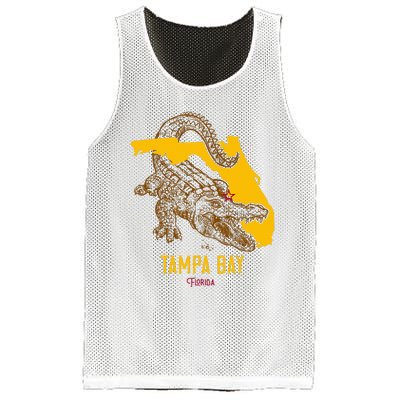 Tampa Bay Florida Fl Aligator Vacation Surf Sunset Mesh Reversible Basketball Jersey Tank