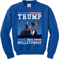 Trump Bulletproof Fight Fist Legend Donald Trump 2024 Kids Sweatshirt