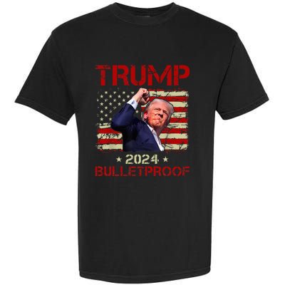 Trump Bulletproof Funny Donald Trump 2024 Garment-Dyed Heavyweight T-Shirt