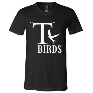 T Bird Funny Halloween Costume Rocker 1950s V-Neck T-Shirt