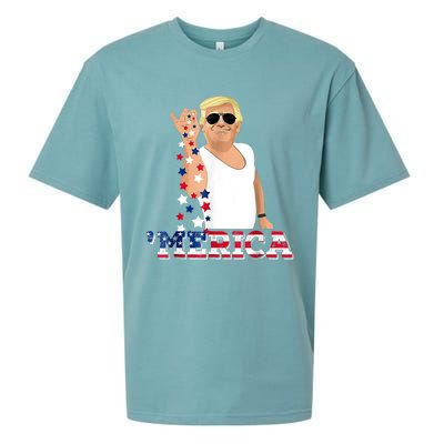 Trump Bae Funny 4th Of July Trump Salt Freedom Sueded Cloud Jersey T-Shirt