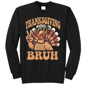 Thanksgiving Bruh Funny Turkey Fall Sweatshirt