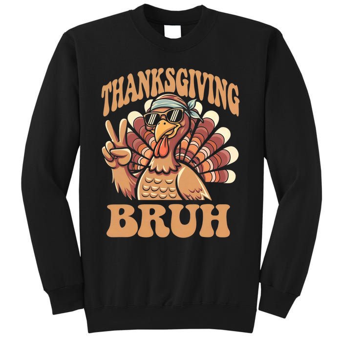 Thanksgiving Bruh Funny Turkey Fall Sweatshirt