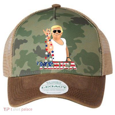 Trump Bae Funny 4th Of July Trump Salt Freedom Legacy Tie Dye Trucker Hat