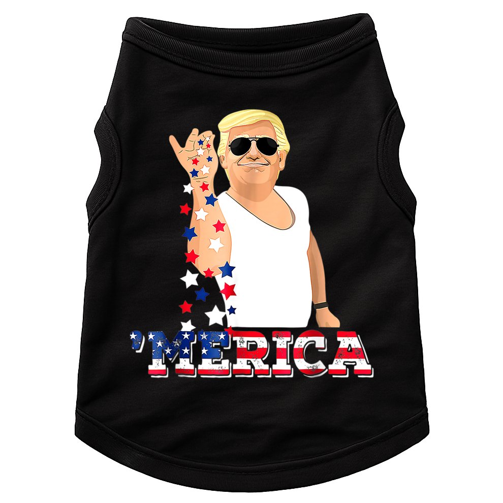 Trump Bae Funny 4th Of July Trump Salt Freedom Doggie Tank