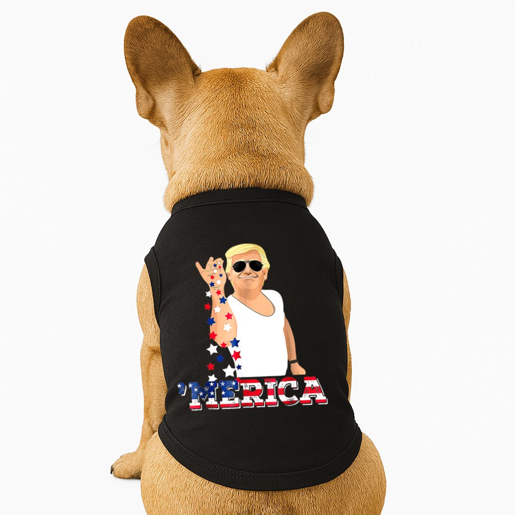 Trump Bae Funny 4th Of July Trump Salt Freedom Doggie Tank
