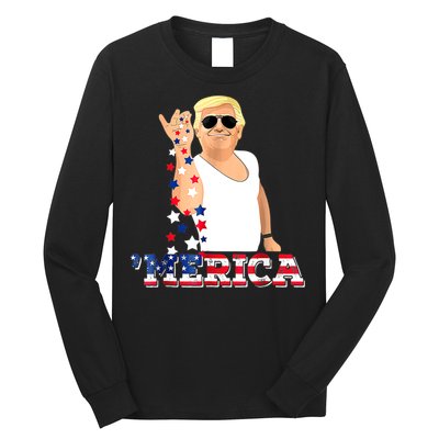 Trump Bae Funny 4th Of July Trump Salt Freedom Long Sleeve Shirt