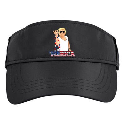 Trump Bae Funny 4th Of July Trump Salt Freedom Adult Drive Performance Visor