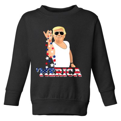Trump Bae Funny 4th Of July Trump Salt Freedom Toddler Sweatshirt