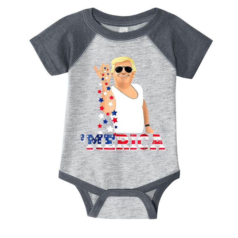 Trump Bae Funny 4th Of July Trump Salt Freedom Infant Baby Jersey Bodysuit