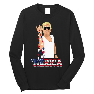 Trump Bae Funny 4th Of July Trump Salt Freedom Long Sleeve Shirt