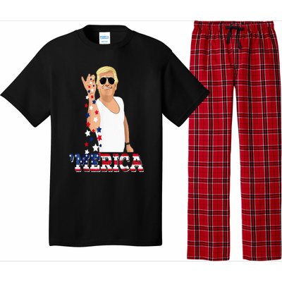 Trump Bae Funny 4th Of July Trump Salt Freedom Pajama Set