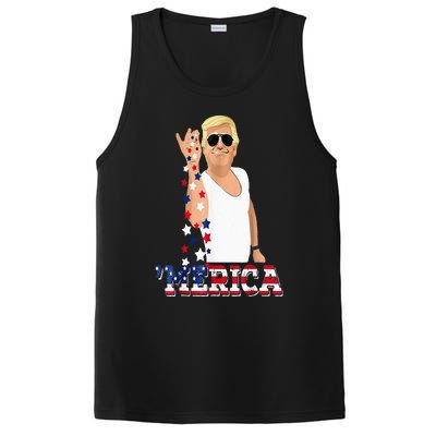 Trump Bae Funny 4th Of July Trump Salt Freedom PosiCharge Competitor Tank