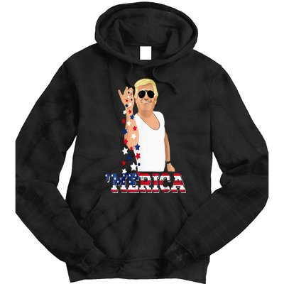 Trump Bae Funny 4th Of July Trump Salt Freedom Tie Dye Hoodie