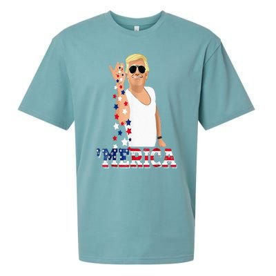 Trump Bae Funny 4th Of July Trump Salt Freedom Sueded Cloud Jersey T-Shirt