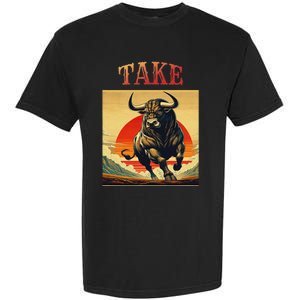 Take Bull Funny Active Wear All Occasions Garment-Dyed Heavyweight T-Shirt