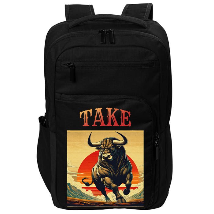 Take Bull Funny Active Wear All Occasions Impact Tech Backpack