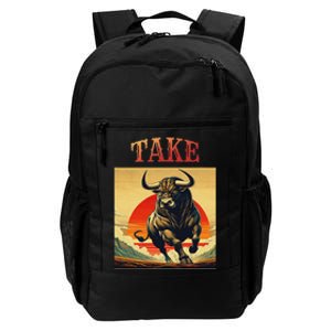 Take Bull Funny Active Wear All Occasions Daily Commute Backpack