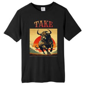 Take Bull Funny Active Wear All Occasions Tall Fusion ChromaSoft Performance T-Shirt