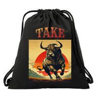 Take Bull Funny Active Wear All Occasions Drawstring Bag