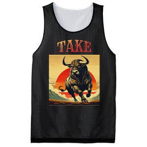 Take Bull Funny Active Wear All Occasions Mesh Reversible Basketball Jersey Tank