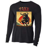 Take Bull Funny Active Wear All Occasions Cooling Performance Long Sleeve Crew