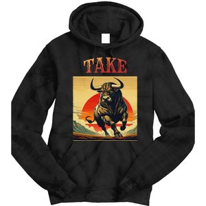 Take Bull Funny Active Wear All Occasions Tie Dye Hoodie