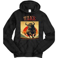 Take Bull Funny Active Wear All Occasions Tie Dye Hoodie