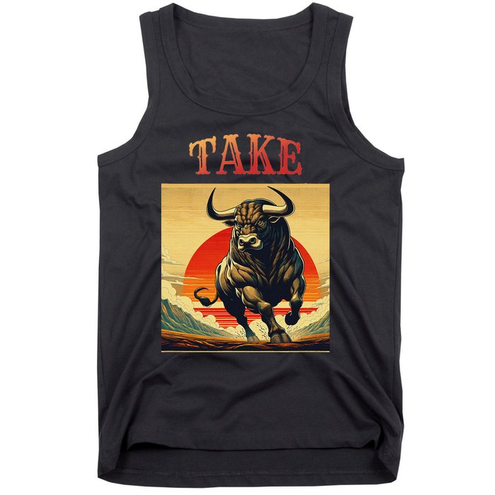 Take Bull Funny Active Wear All Occasions Tank Top