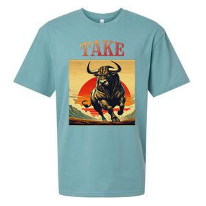 Take Bull Funny Active Wear All Occasions Sueded Cloud Jersey T-Shirt