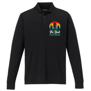 The Best Father For Fathersday Gift Performance Long Sleeve Polo