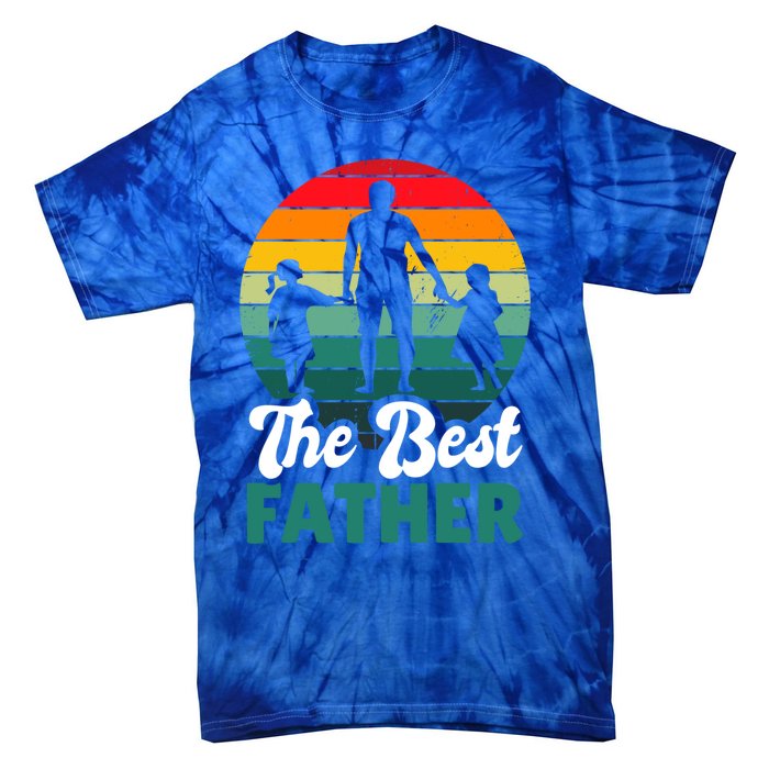 The Best Father For Fathersday Gift Tie-Dye T-Shirt