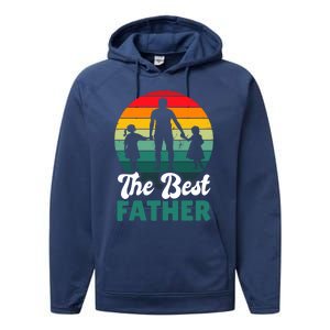 The Best Father For Fathersday Gift Performance Fleece Hoodie