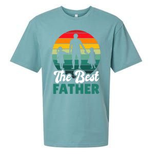 The Best Father For Fathersday Gift Sueded Cloud Jersey T-Shirt