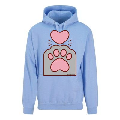 Toe Beans Funny Cute Kawaii Cat Paw And Heart Unisex Surf Hoodie