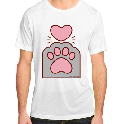 Toe Beans Funny Cute Kawaii Cat Paw And Heart Adult ChromaSoft Performance T-Shirt