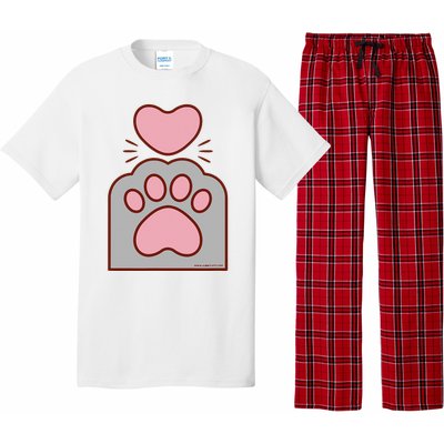 Toe Beans Funny Cute Kawaii Cat Paw And Heart Pajama Set