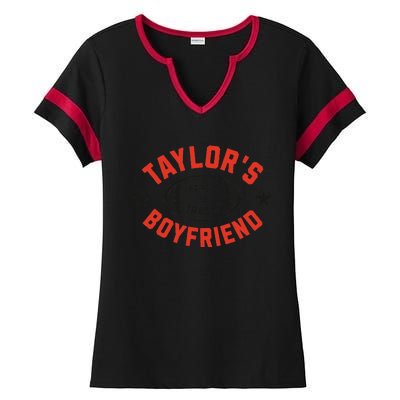 T.aylor's Boyfriend Football Fan Travis Jersey Ladies Halftime Notch Neck Tee