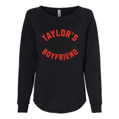 T.aylor's Boyfriend Football Fan Travis Jersey Womens California Wash Sweatshirt