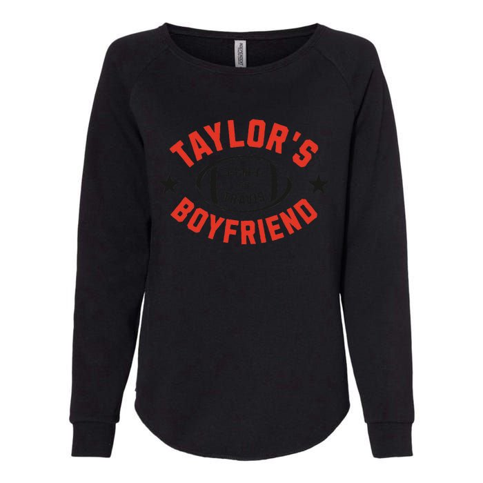 T.aylor's Boyfriend Football Fan Travis Jersey Womens California Wash Sweatshirt